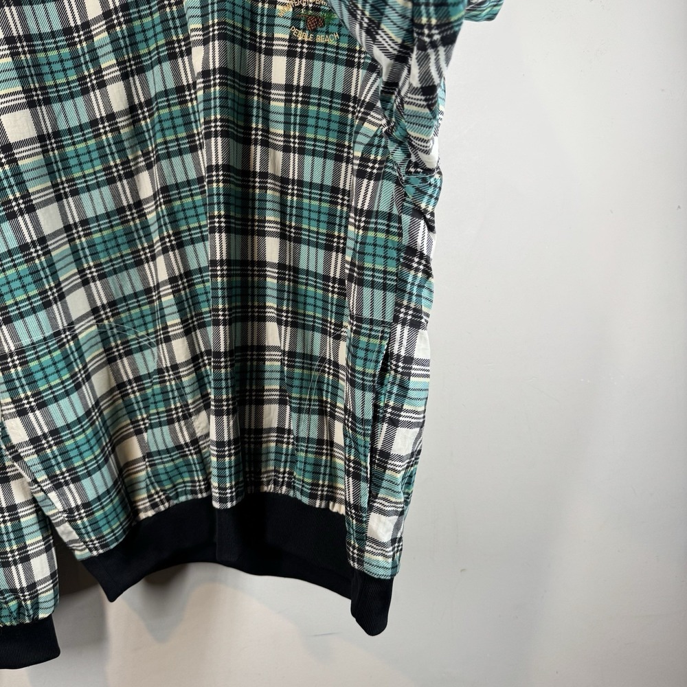 Winner Mate Golf Collection Monterey Peninsula CC Pebble Beach Pullover Plaid M - Picture 11 of 16